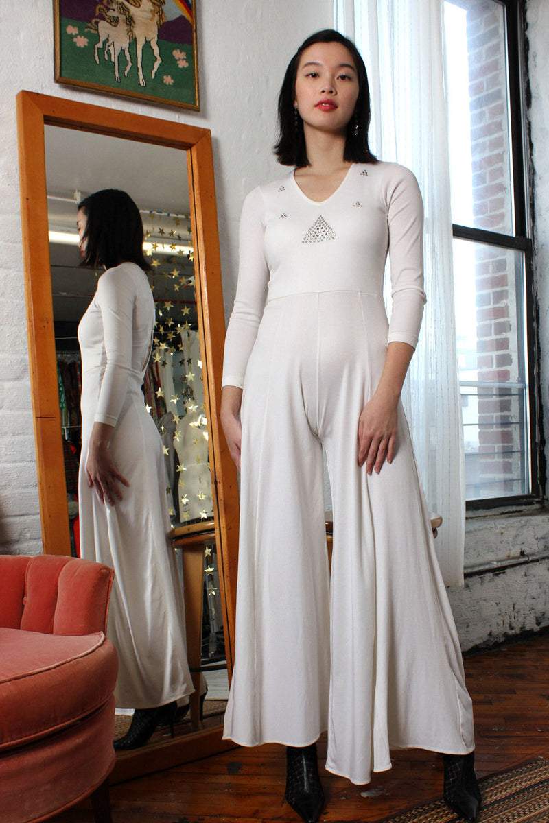 Manchester Embellished Palazzo Jumpsuit XS S