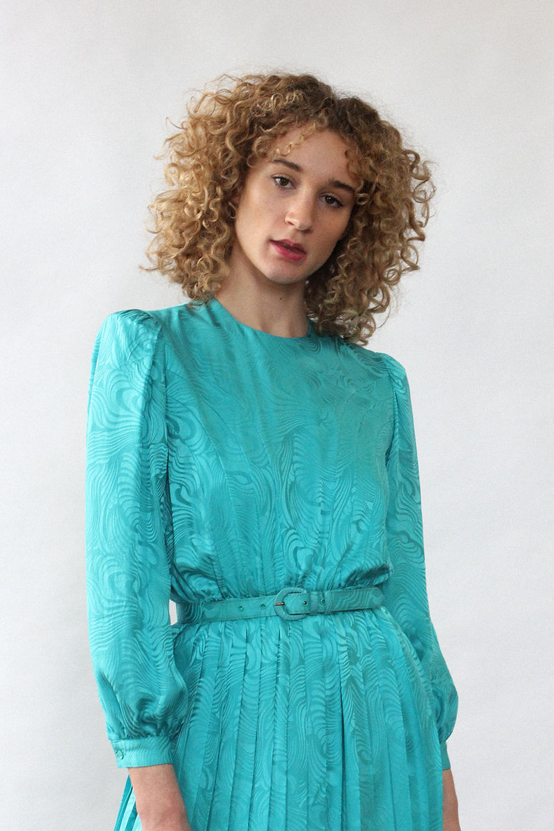 silk dress xs Butler A-line Pleated Chest Taffeta Silk Midi Dress