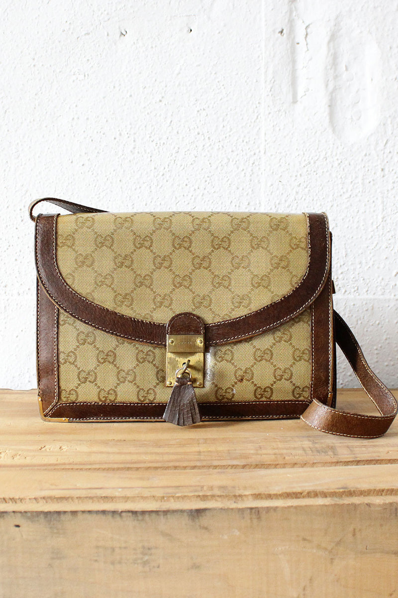 vintage gucci monogram canvas