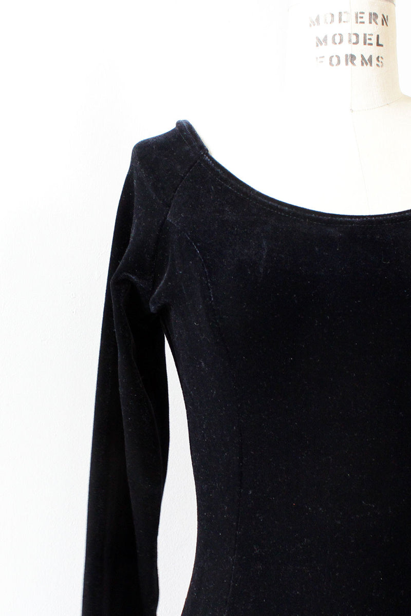 Witchy Black Velvet Maxi Dress M OMNIA Witchy Black Velvet Maxi Dress M OMNIA