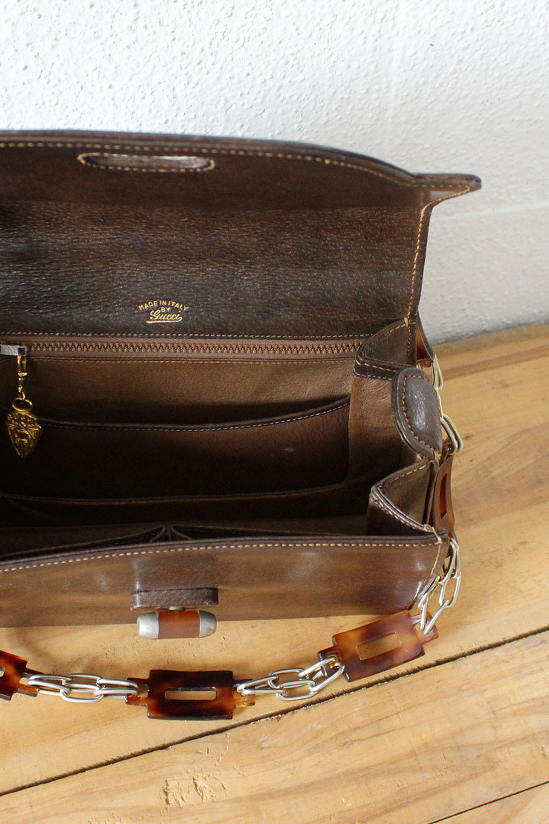 Vintage Gucci Tortoiseshell Chain Bag – OMNIA