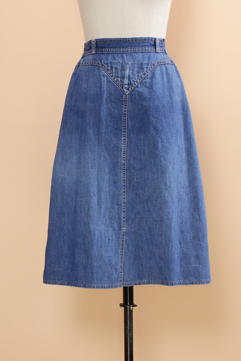 Sia Denim Yoke Skirt S - Main Image