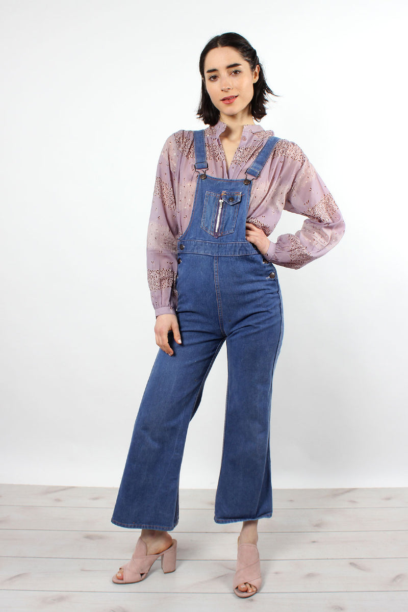 Fitted Denim Zip Overalls XXS/XS – OMNIA