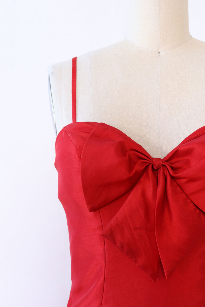Red Silk Bubble Bustier Dress S OMNIA Red Silk Bubble Bustier Dress S OMNIA