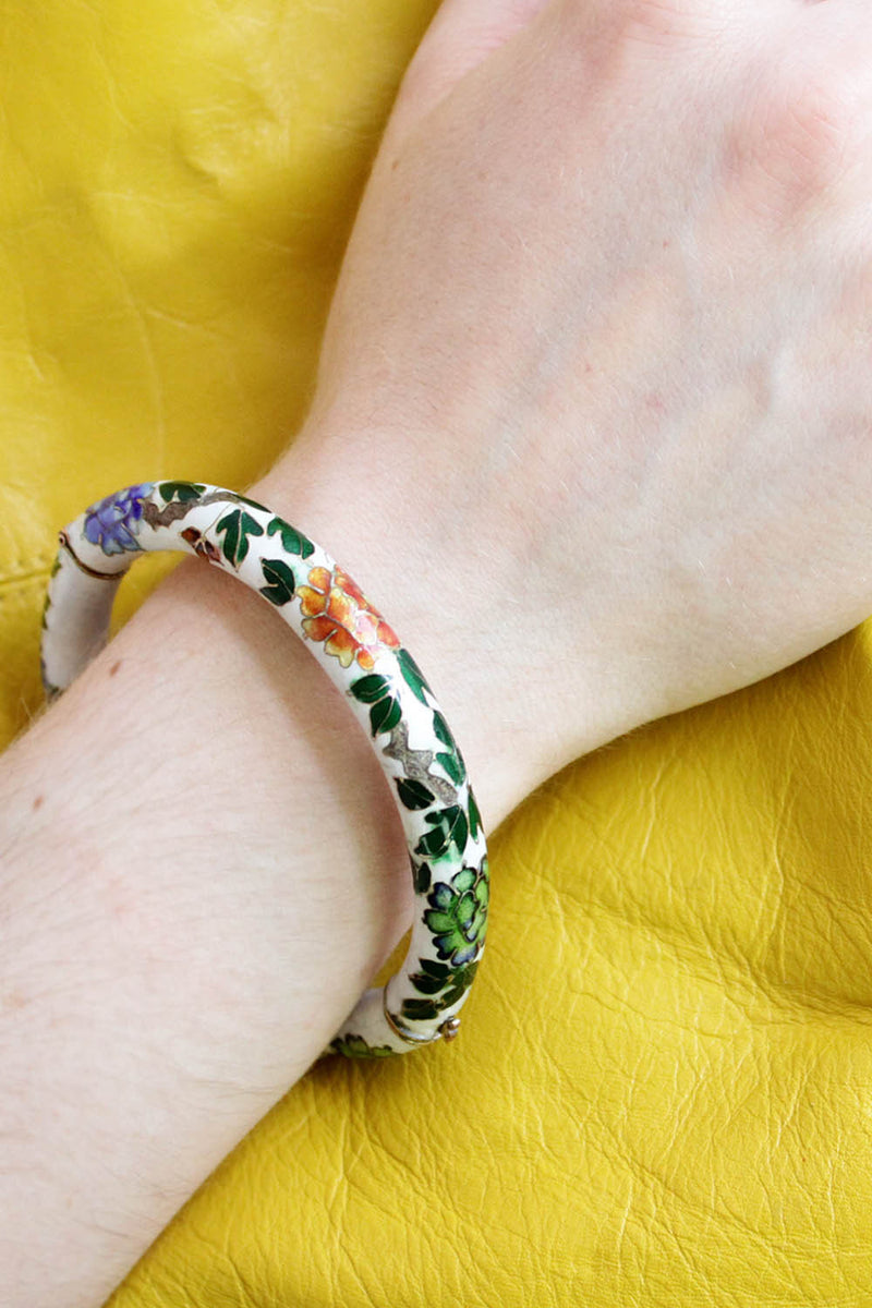 Antique cloisonne deals bracelet