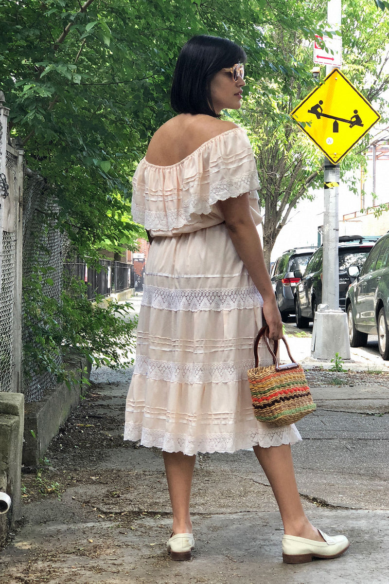 Mexican Crochet Trim Dress M/L Mexican Crochet Trim Dress M/L