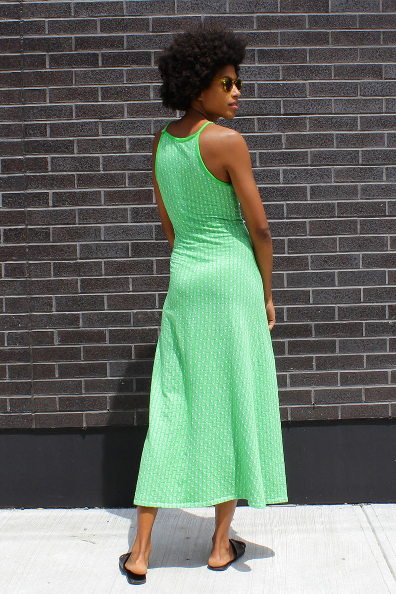 Green Summer Knit Maxi Dress XS Green Summer Knit Maxi Dress XS