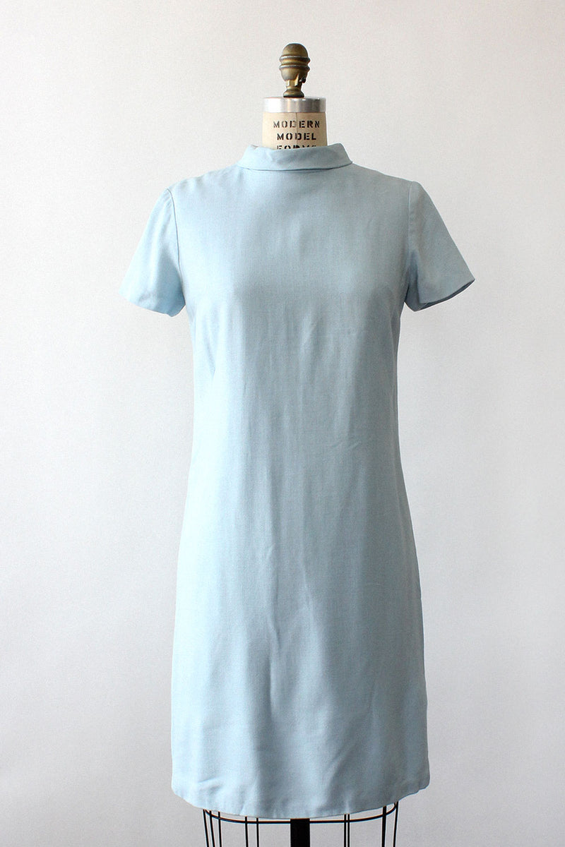 Baby Blue Shift Dress S/M OMNIA Baby Blue Shift Dress S/M OMNIA