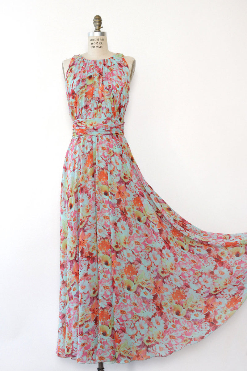 Badgley Mischka Utopia Floral Maxi 14 OMNIA Badgley Mischka Utopia Floral Maxi 14 OMNIA