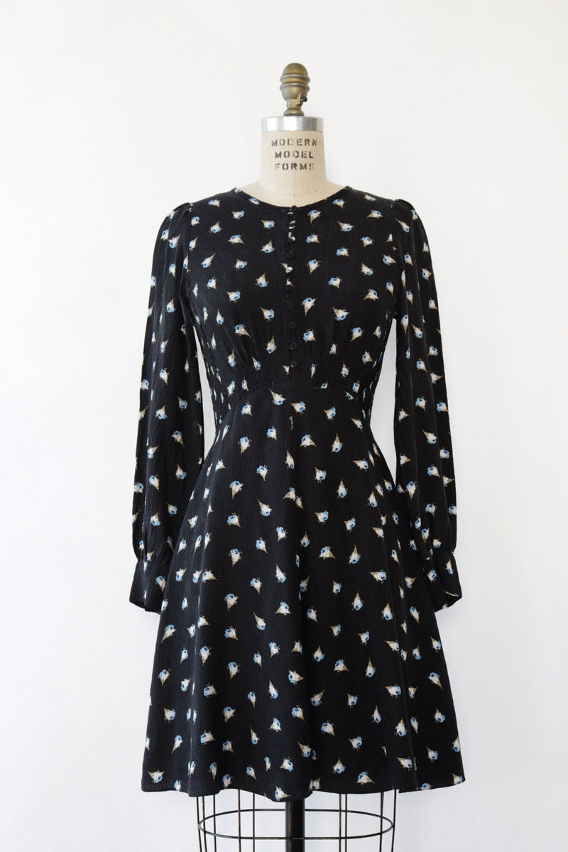 Rebecca Taylor Brigette Silk Dress XS/S – OMNIA Rebecca Taylor Brigette Silk Dress XS/S – OMNIA