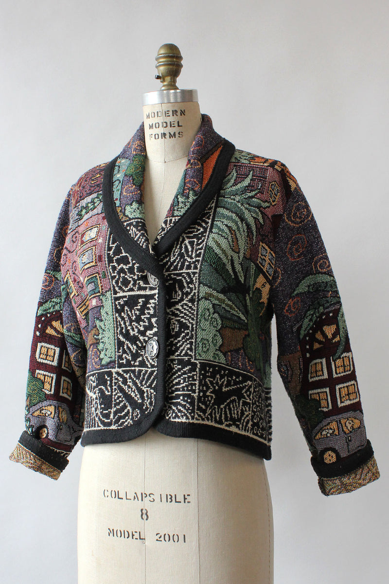 City Life Novelty Tapestry Jacket S/M – OMNIA