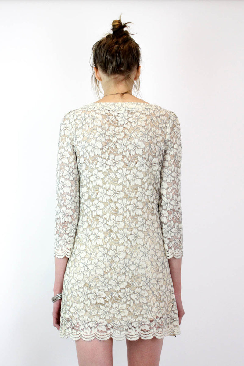 dvf long sleeve lace dress DVF