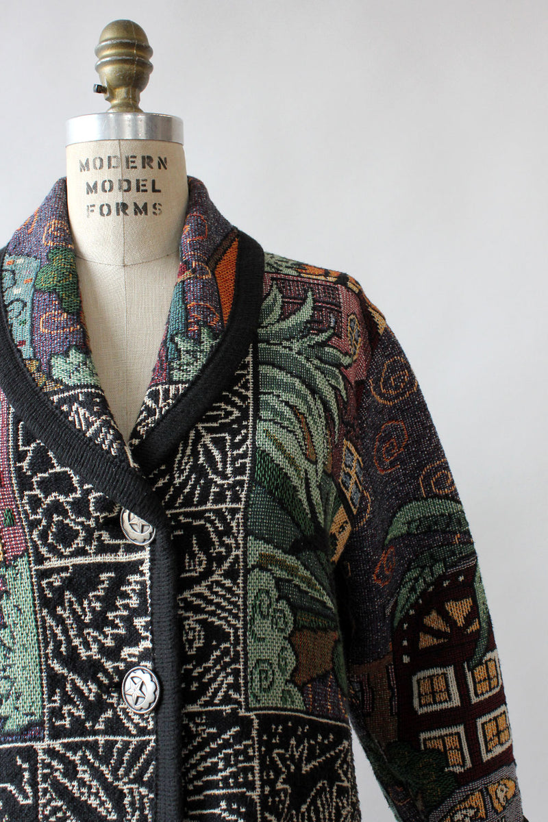 City Life Novelty Tapestry Jacket S/M – OMNIA
