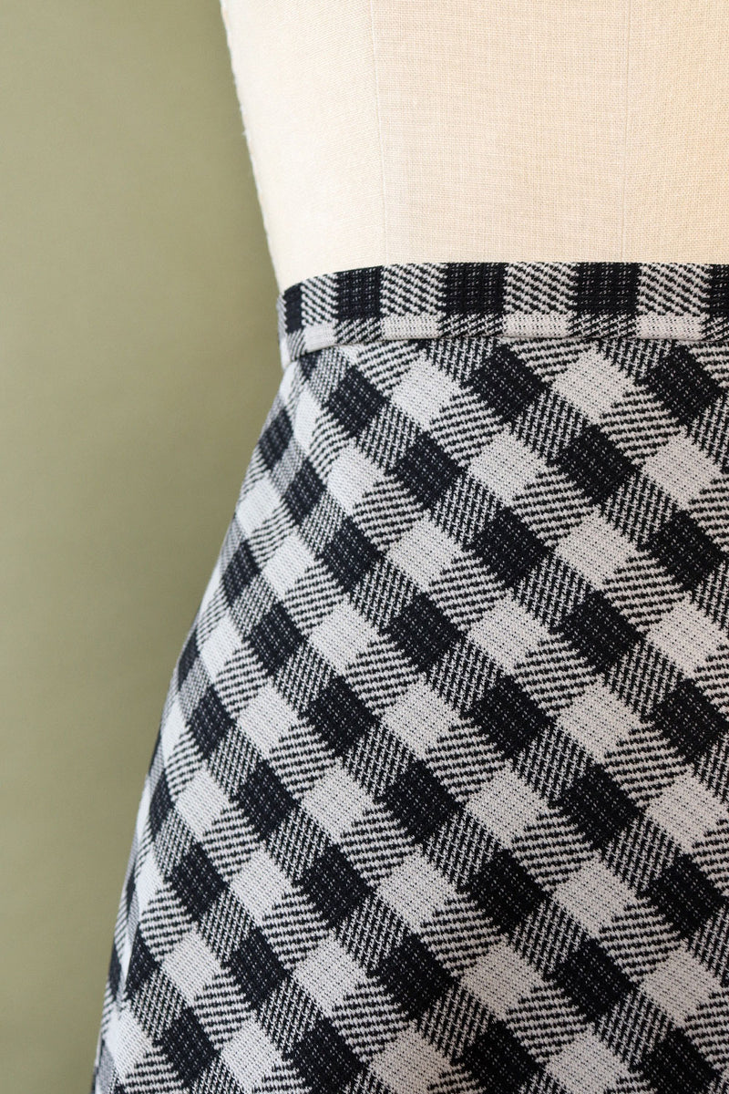 Checkered Maxi Skirt S – OMNIA