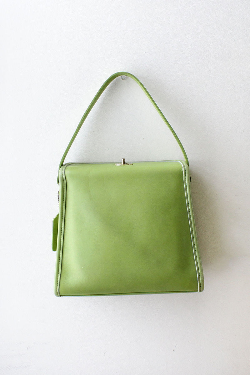 Lime Green Coach Sachel Purse