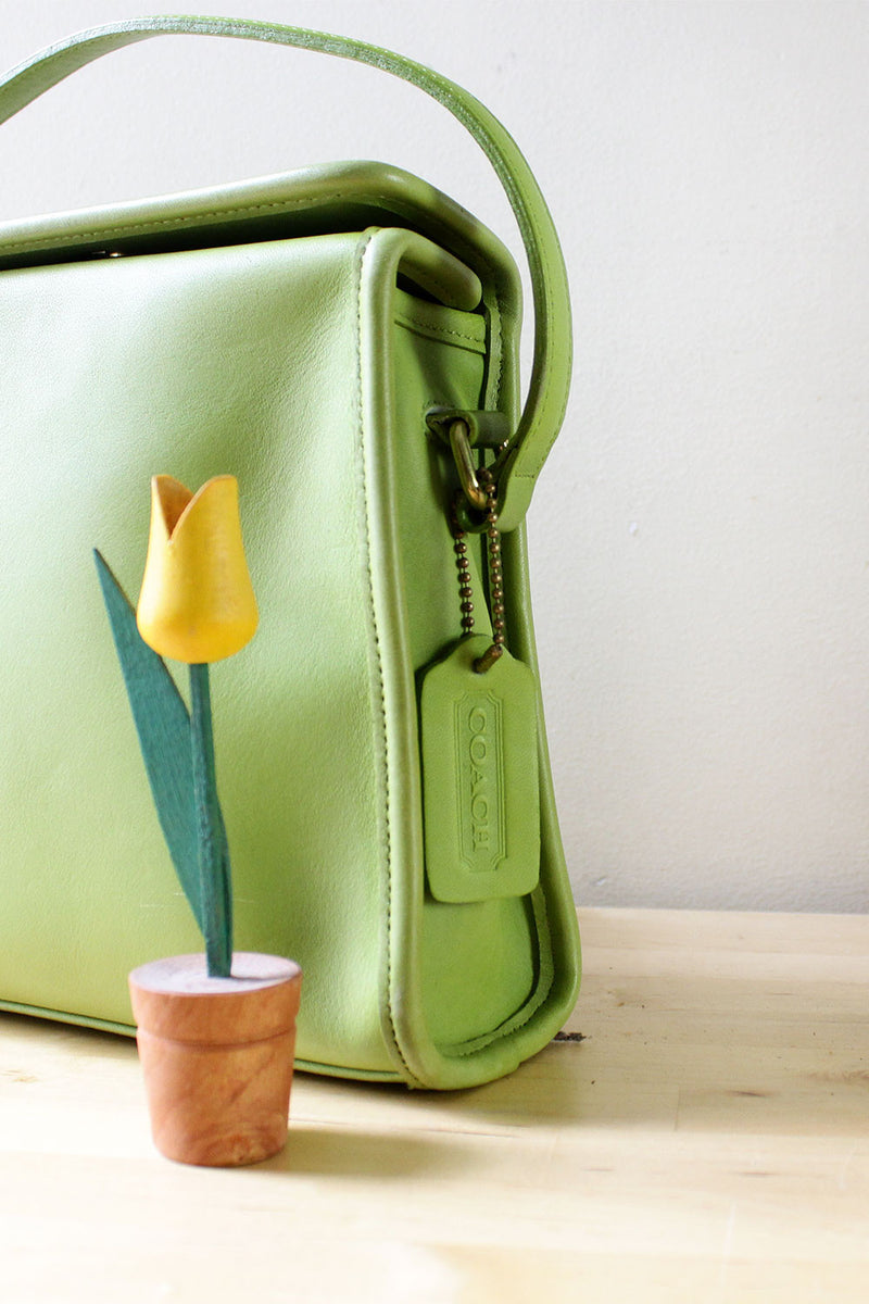 Lime Green Coach Purse