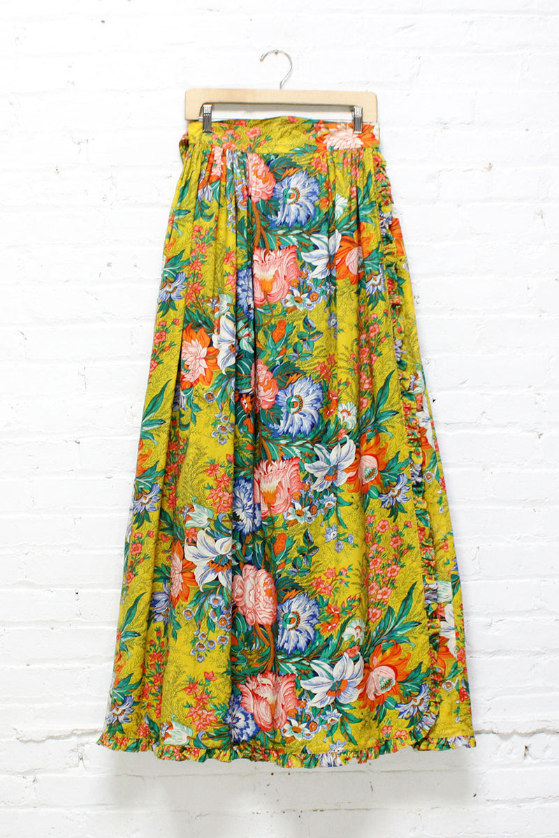 Stephen Burrows Maxi Wrap Skirt1