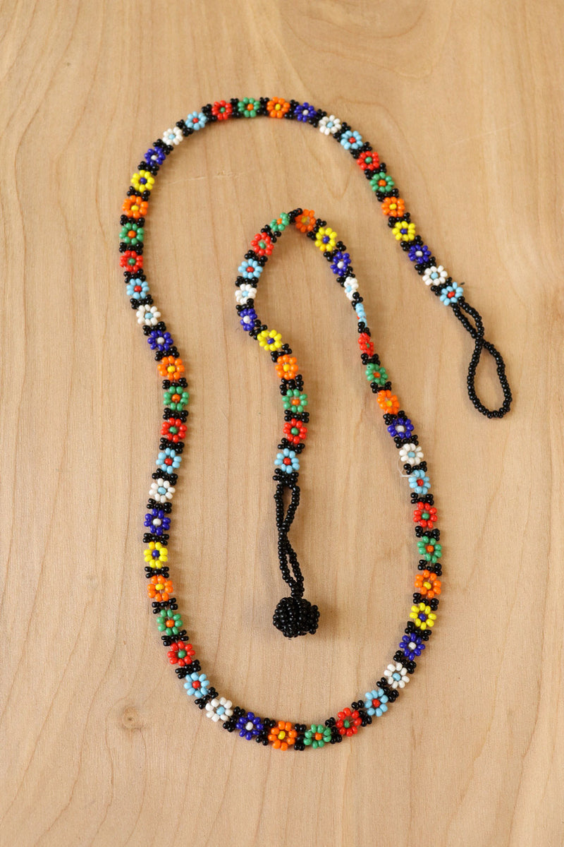 flower seed beads Seed Bead Flower Necklace – OMNIA
