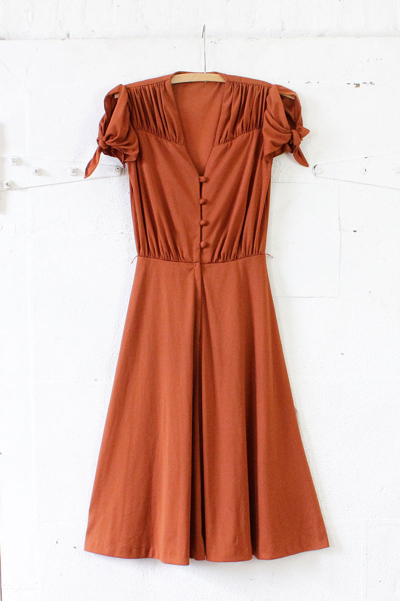 Coppertone 70s Meets 40s Dress XS OMNIA Coppertone 70s Meets 40s Dress XS OMNIA