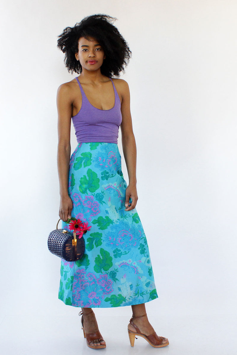 Raw silk sales maxi skirt