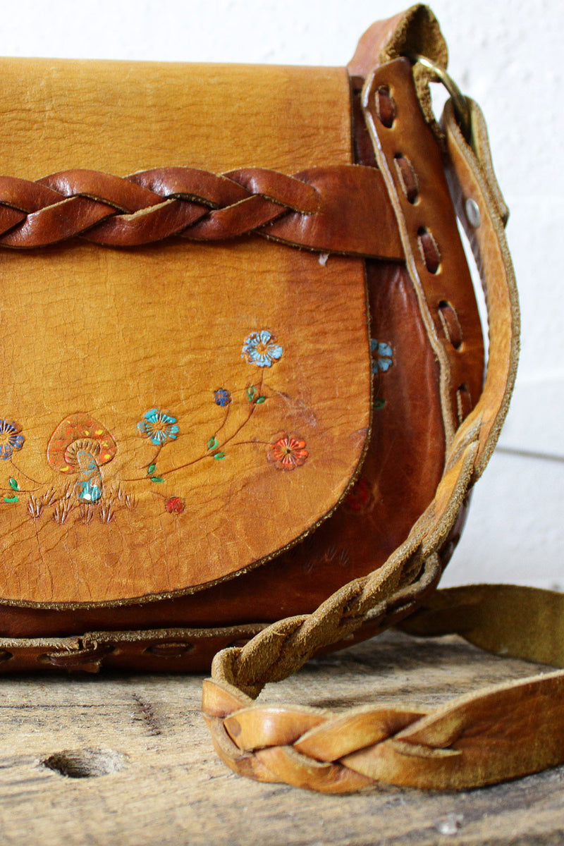 Mushroom leather purse cheap