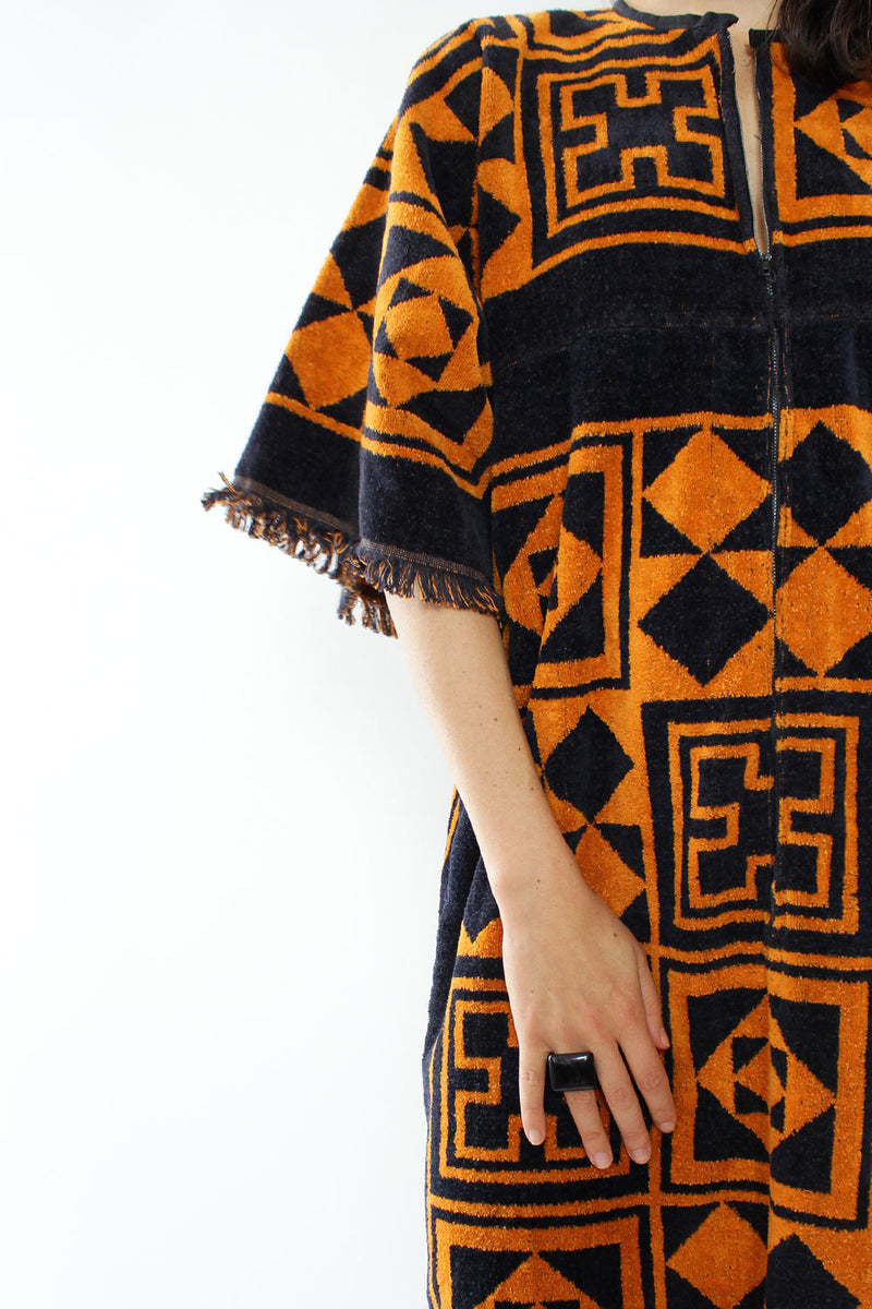 Fringe Towel Caftan S M