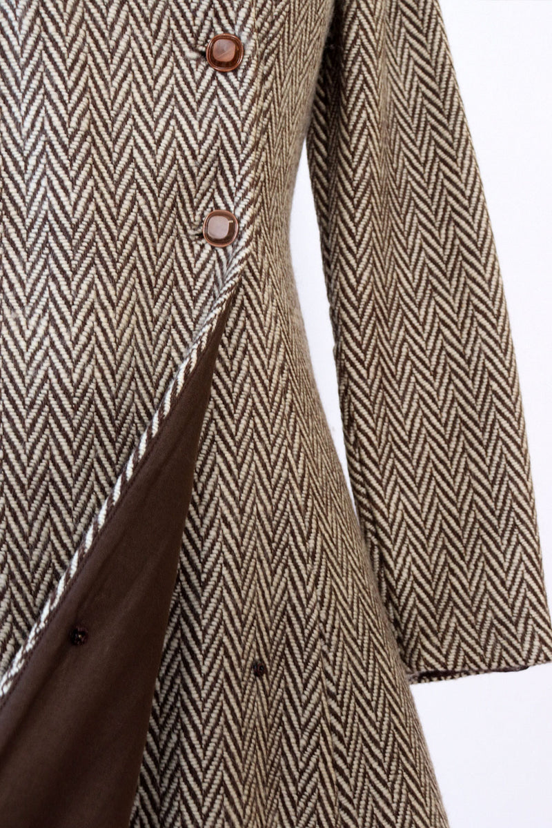 Herringbone Tweed Dress XS/S OMNIA Herringbone Tweed Dress XS/S OMNIA