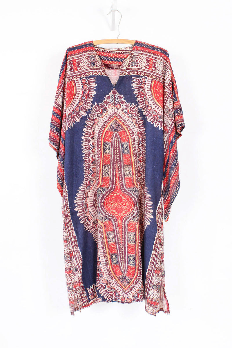70s Dashiki Angel Sleeve Dress OMNIA 70s Dashiki Angel Sleeve Dress OMNIA