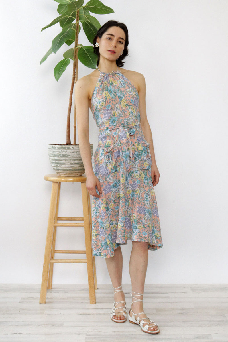 Malibu Media Pastel Halter Dress XS/S OMNIA Malibu Media Pastel Halter Dress XS/S OMNIA