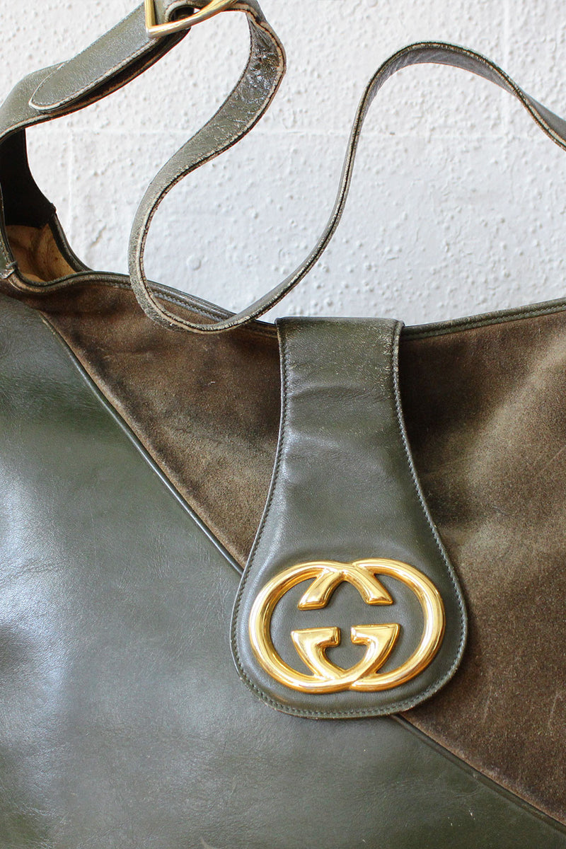 Vintage Gucci GG Hobo Shoulder Bag