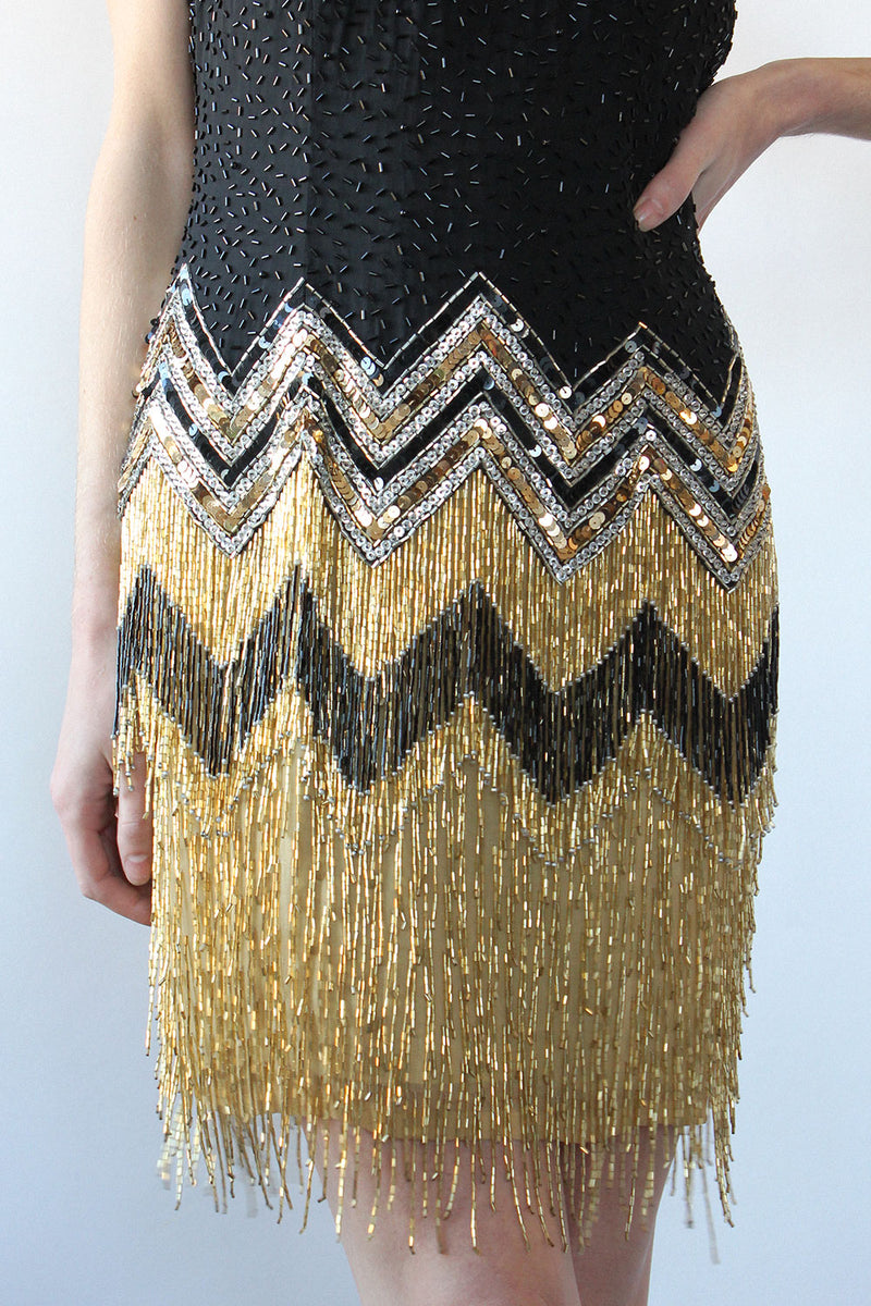 Adelaide Beaded Party Dress M