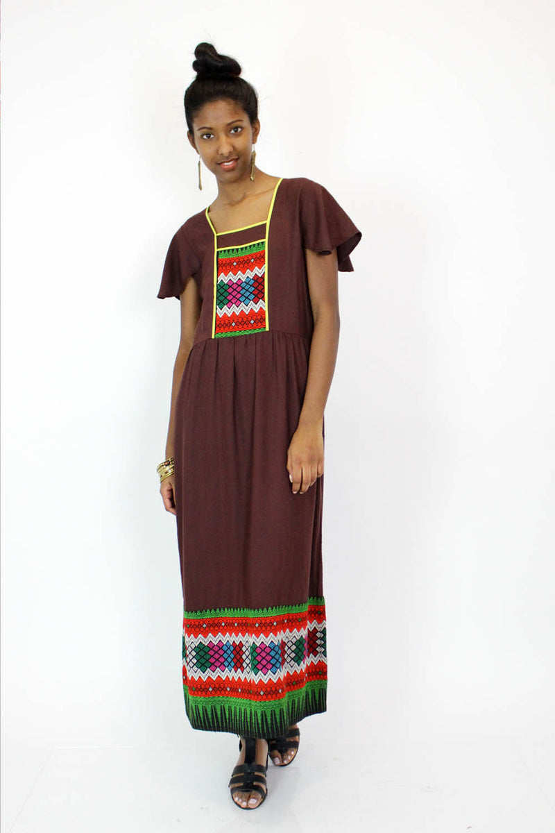 Guatemalan Tapestry Dress S/M OMNIA Guatemalan Tapestry Dress S/M OMNIA