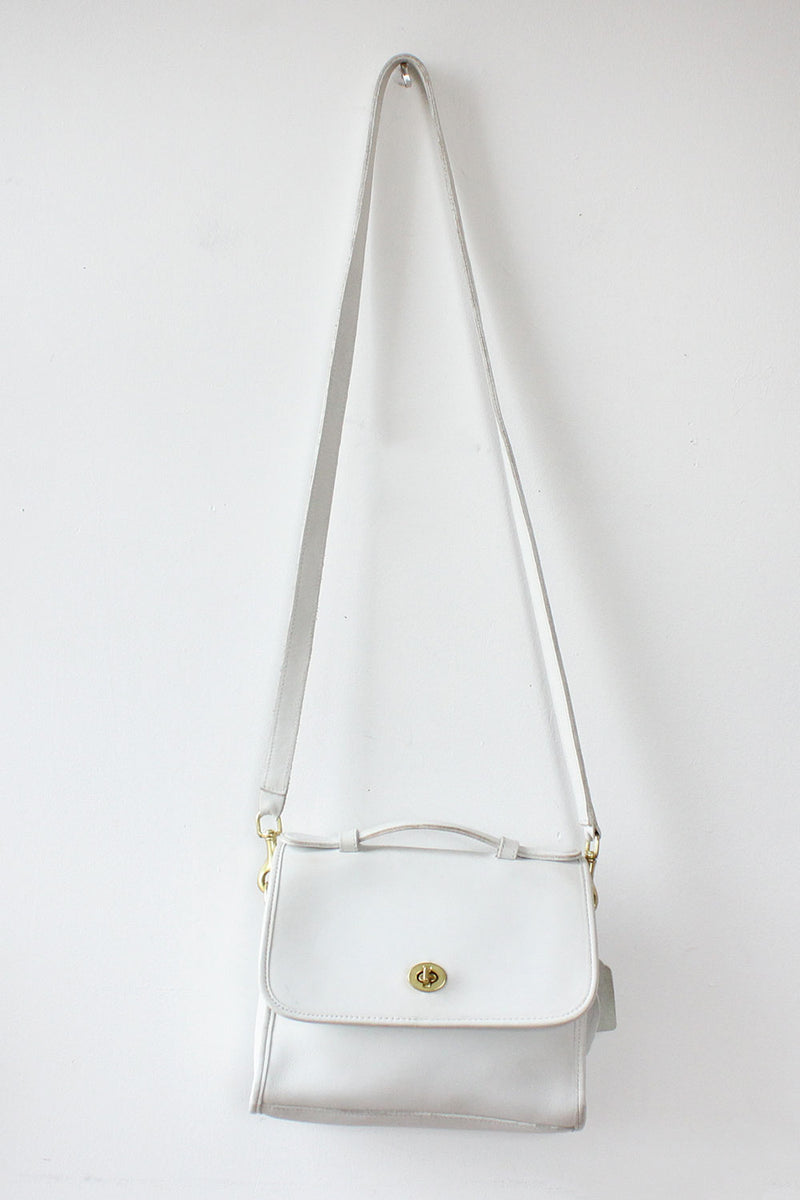 coach white crossbody bag