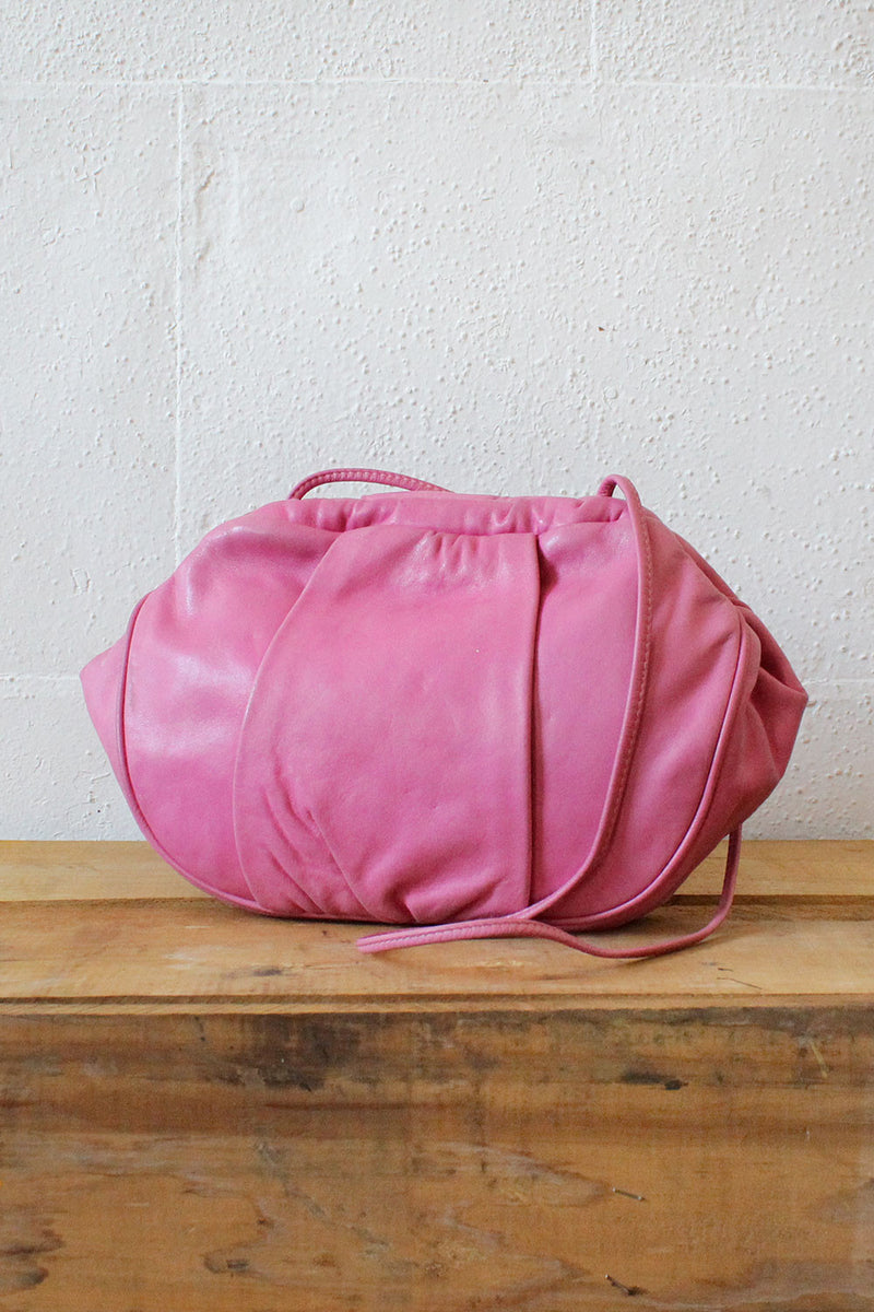 Petal Pink Leather Mini Shoulder Bag