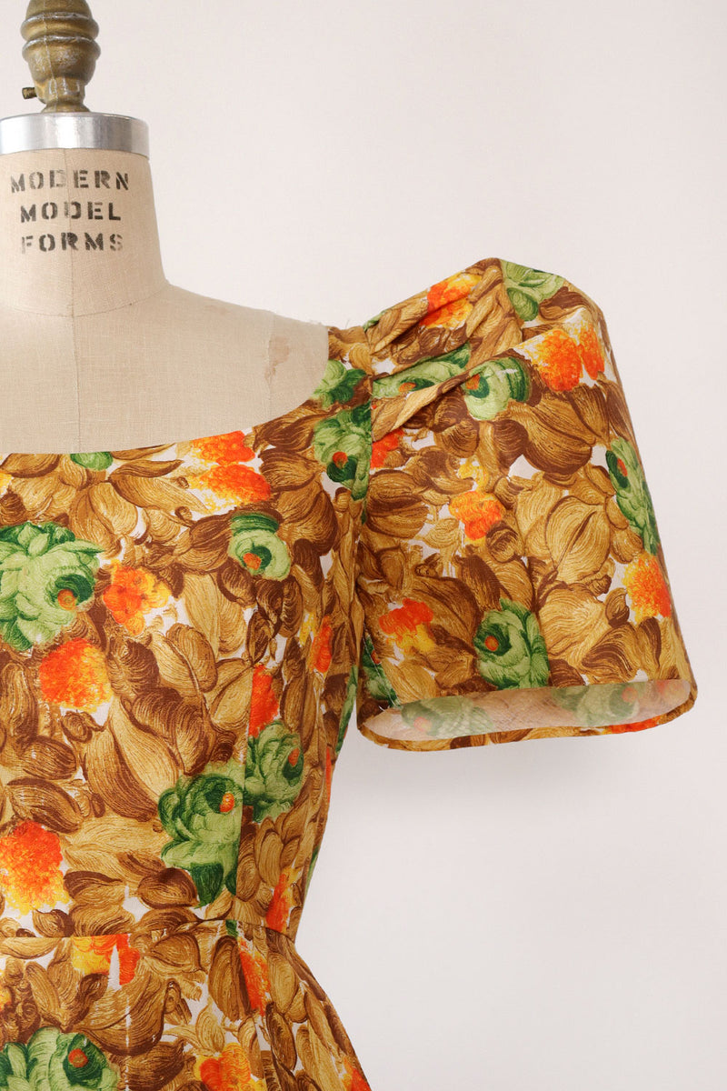 Tropical Filipiniana Terno Sleeve Dress S M