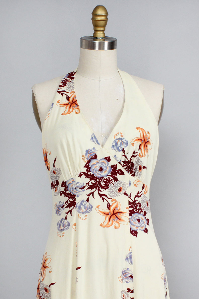 In Bloom 70s Halter Dress OMNIA In Bloom 70s Halter Dress OMNIA