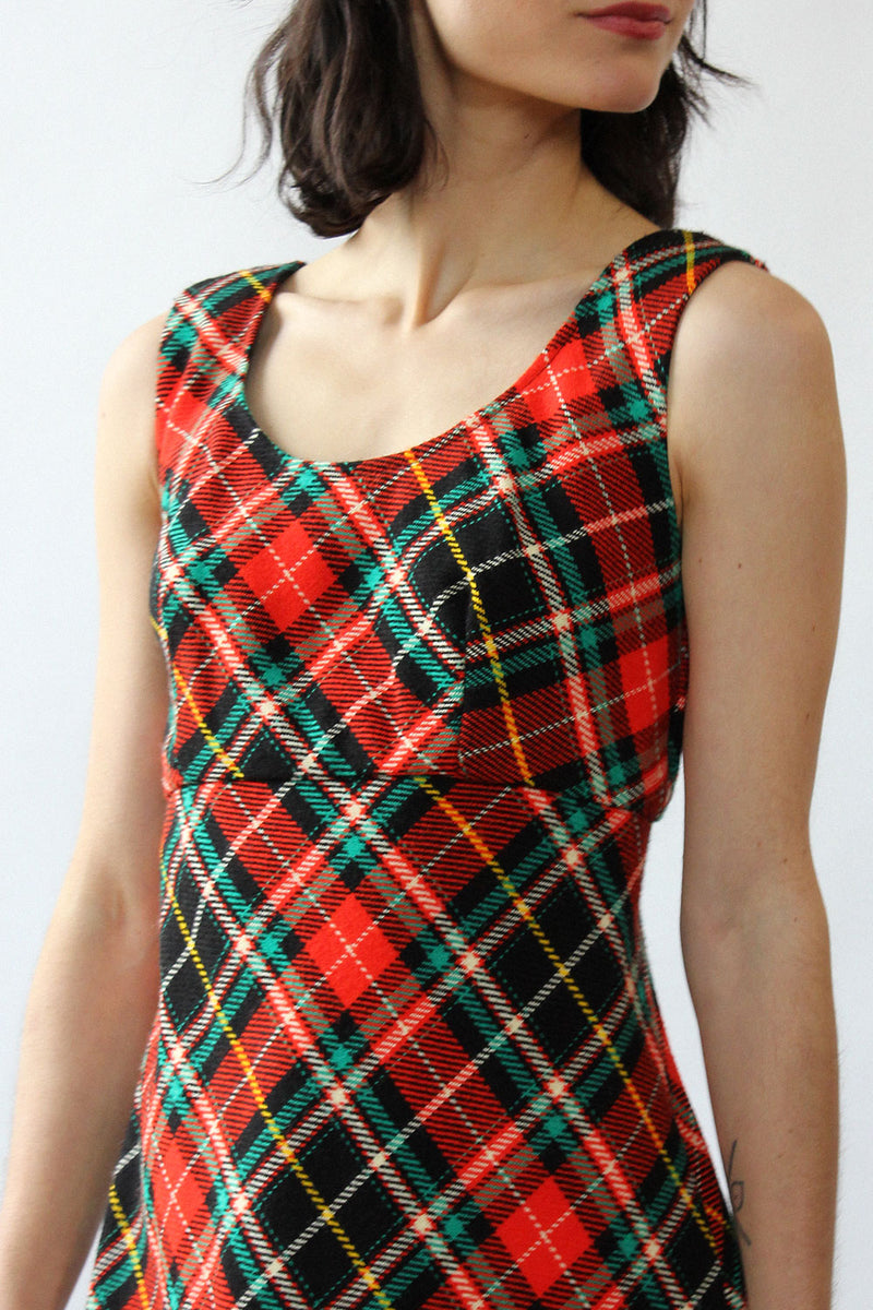 Kelly Plaid Maxi Dress S OMNIA Kelly Plaid Maxi Dress S OMNIA
