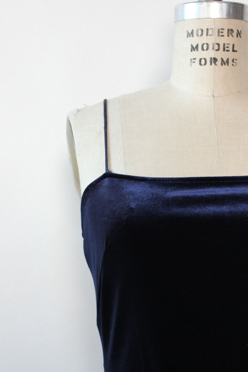 Midnight Velvet Square Neck Dress S/M OMNIA Midnight Velvet Square Neck Dress S/M OMNIA