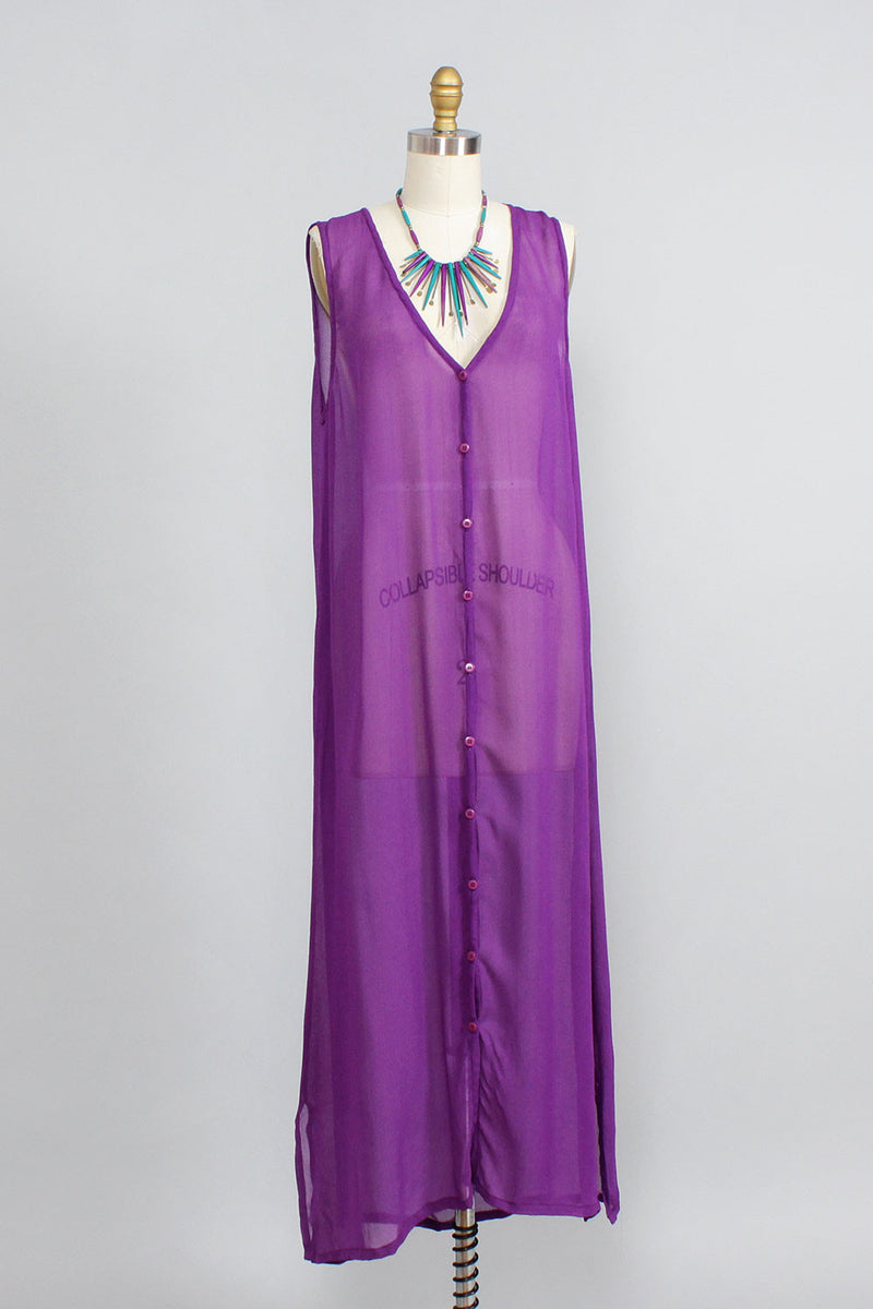 sheer duster dress Sheer Floral Duster Saachi Wholesale