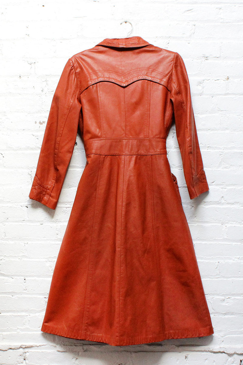 70s Foxmoor Leather Trench XS/S OMNIA 70s Foxmoor Leather Trench XS/S OMNIA