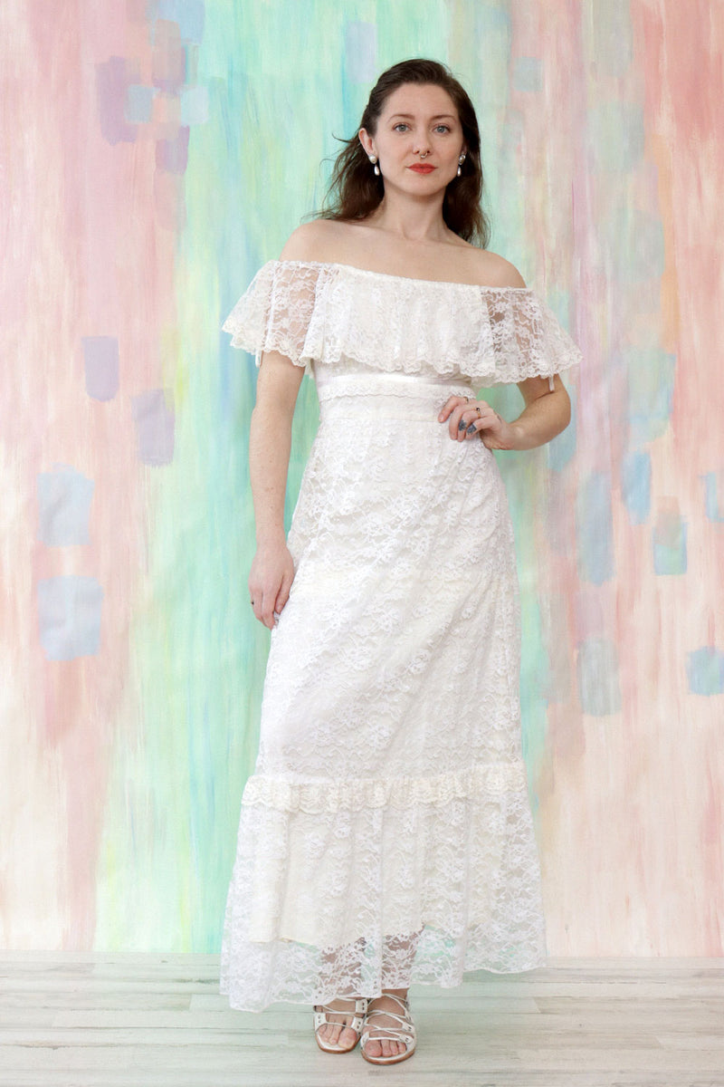 Soft Ivory Lace Prairie Maxi XS/S