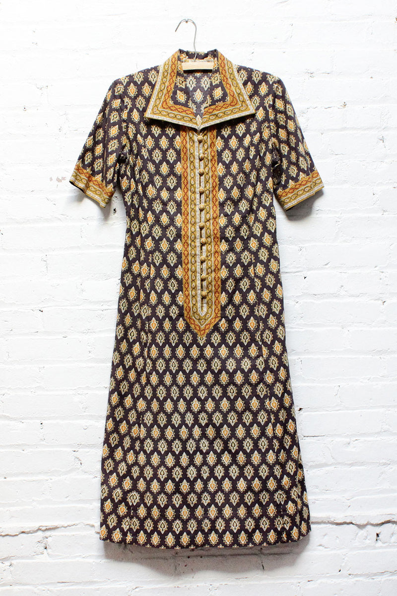 Souleiado Block Print Dress S OMNIA Souleiado Block Print Dress S OMNIA