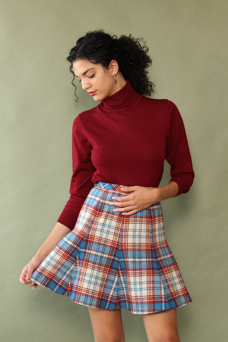 Bobbie Plaid Skater Skirt XS