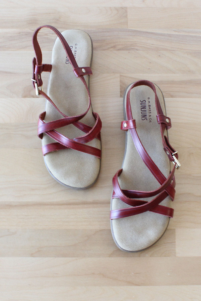 Leather Sandals Bass Sandals For Ladies Vintage Bass Strappy