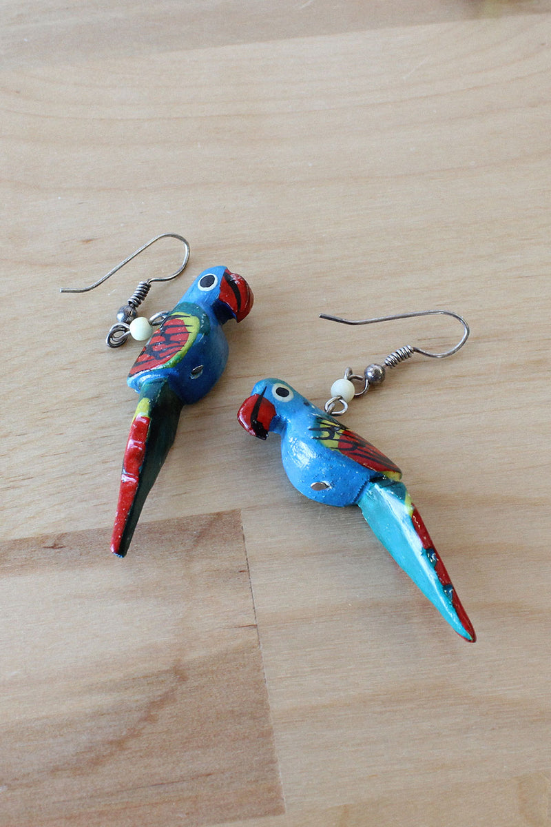 Parrot Dangle Earrings - Main Image