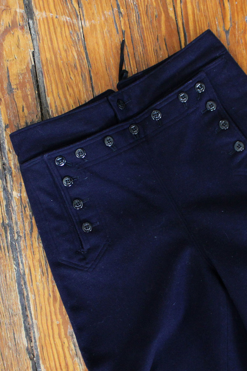 1960s Wide Leg Sailor Pants S/M