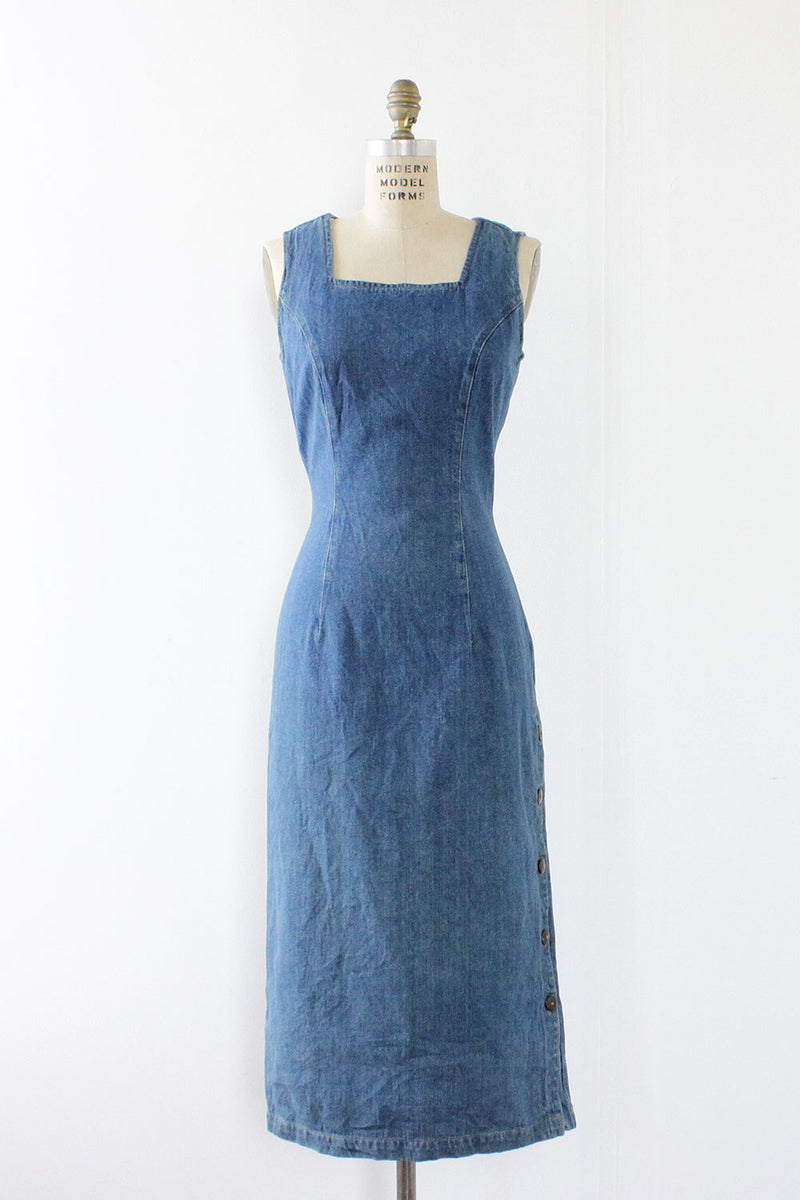 Chorus Denim Shift Dress S – OMNIA