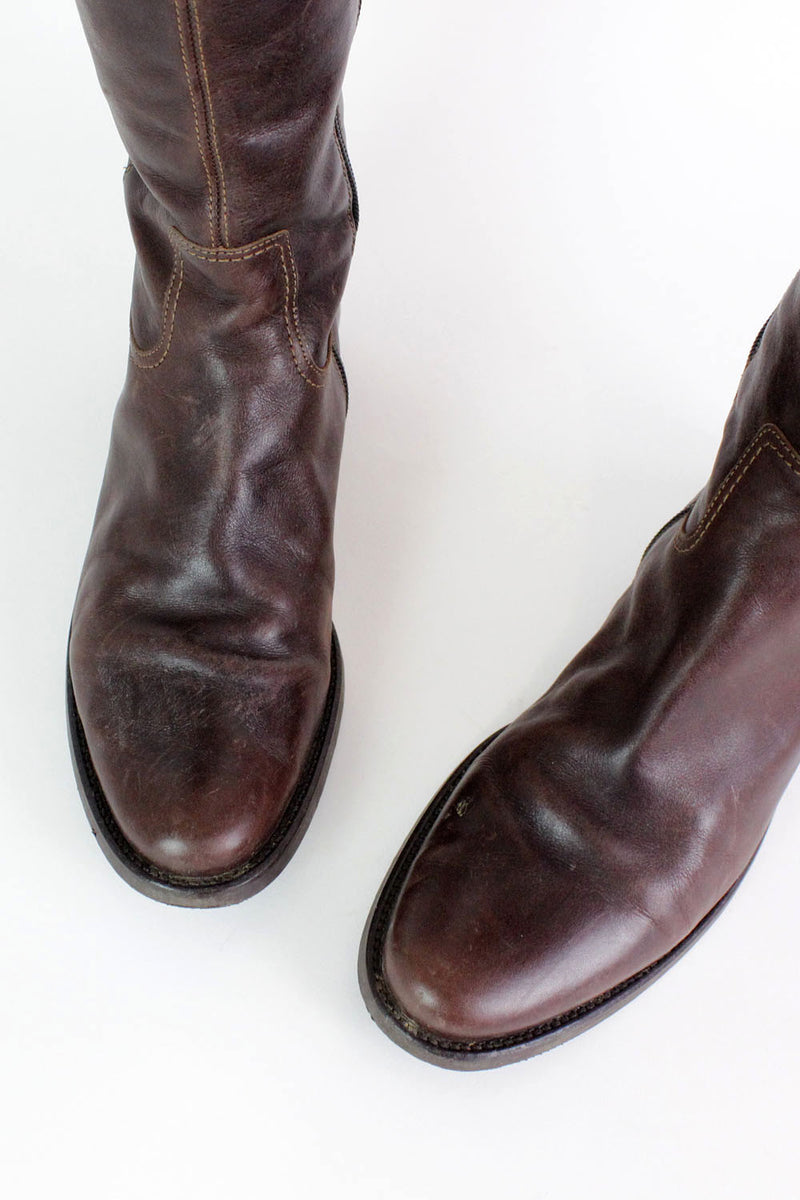 Vintage adjustable sales buckle boots