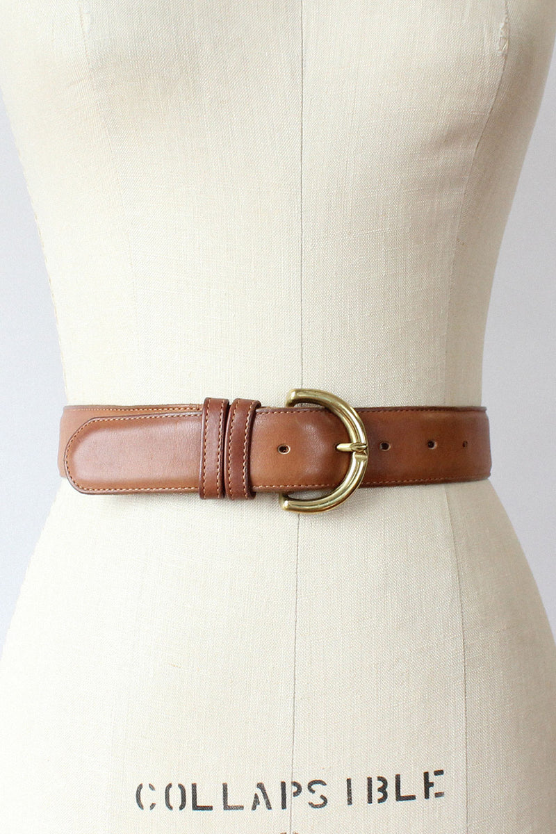 Coach British Tan Leather Belt with Brass Buckle s-l400.jpg main image 4