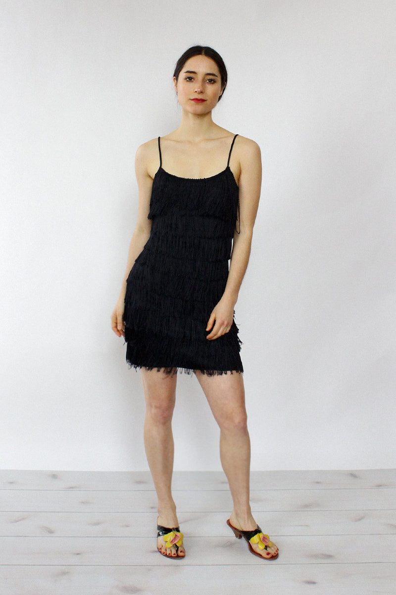 Full Fringe 90s Mini Dress XS/S OMNIA Full Fringe 90s Mini Dress XS/S OMNIA